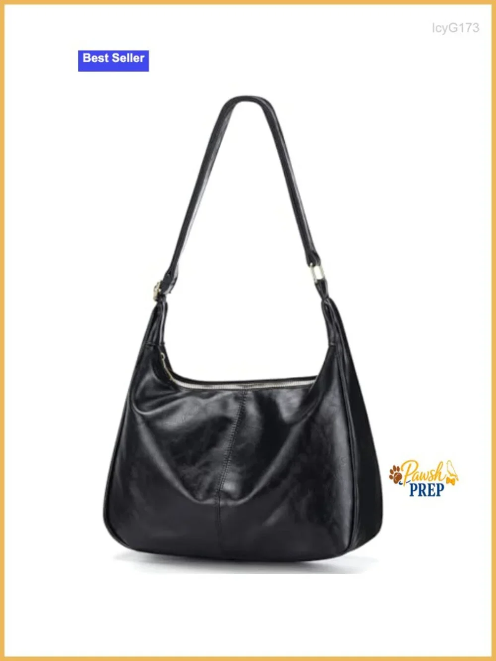 Slouchy Hobo Bag for Women Soft PU Leather Shoulder Handbag Adjustable Strap